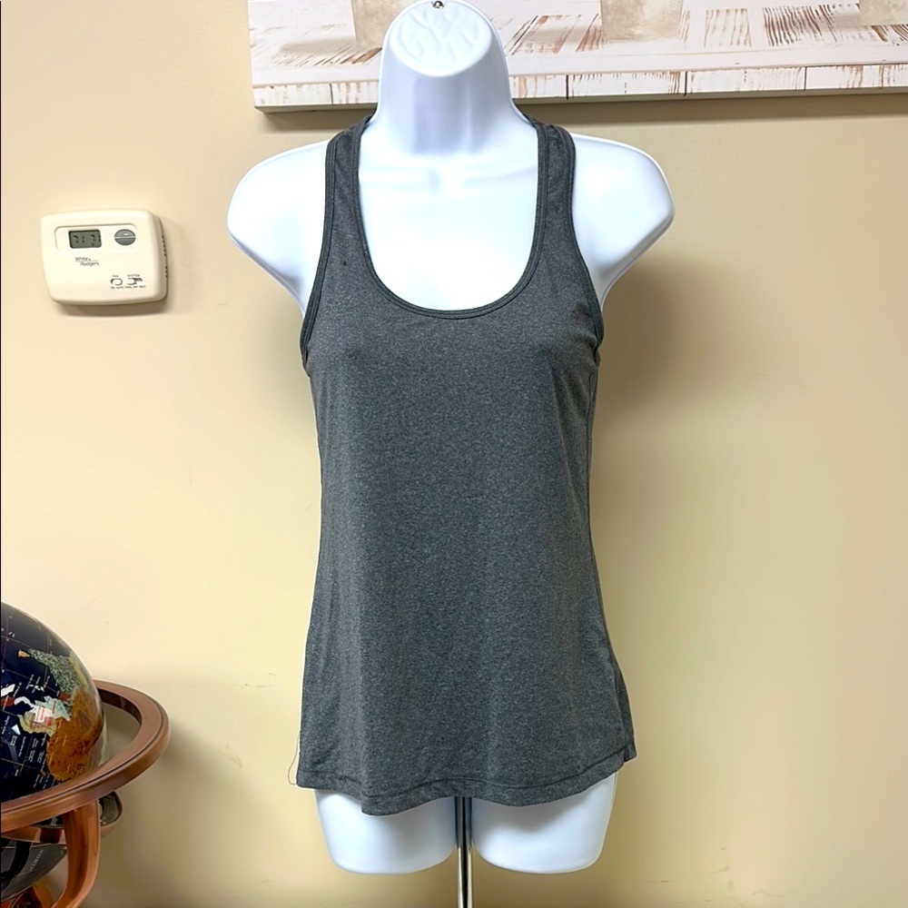 Yogalicious Women's Charcoal Athletic Toga Tank Top